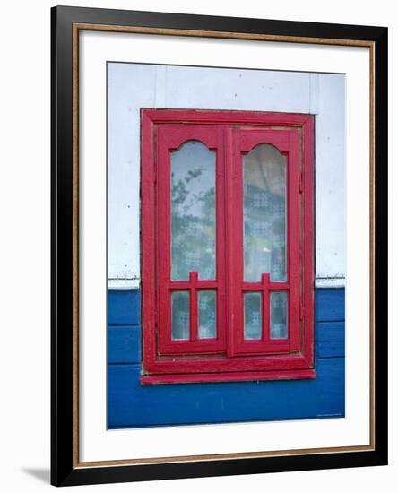 Red Window, Danube Delta, Romania-Russell Young-Framed Photographic Print