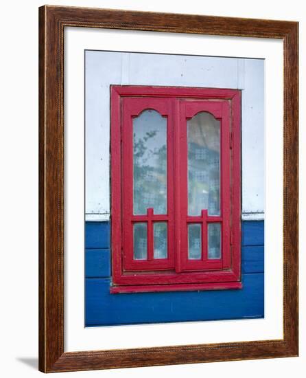 Red Window, Danube Delta, Romania-Russell Young-Framed Photographic Print