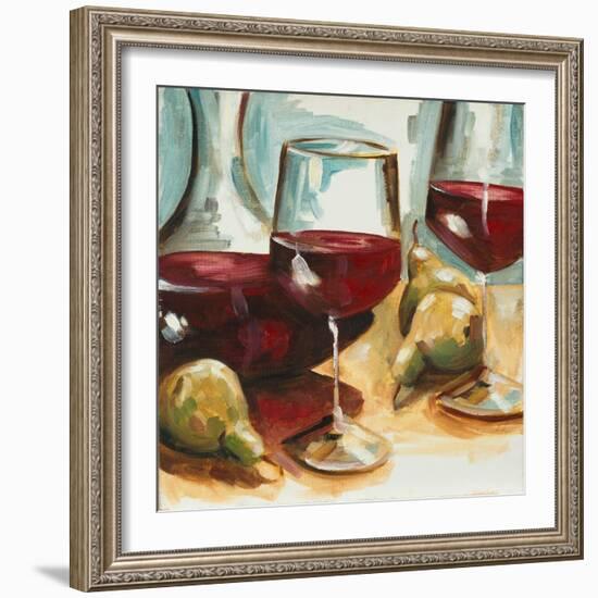 Red Wine and Pears-Heather A. French-Roussia-Framed Art Print