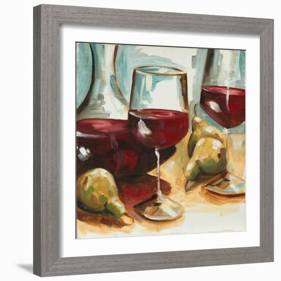 Red Wine and Pears-Heather A. French-Roussia-Framed Art Print