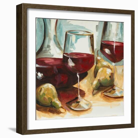 Red Wine and Pears-Heather A. French-Roussia-Framed Art Print