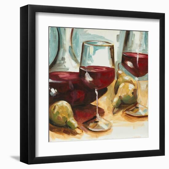 Red Wine and Pears-Heather A. French-Roussia-Framed Art Print