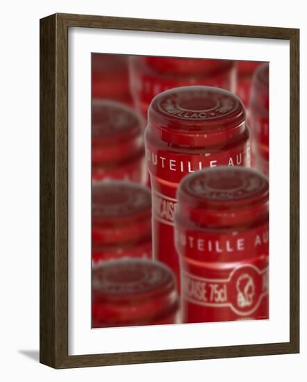 Red Wine Bottle Caps-Steven Morris-Framed Photographic Print