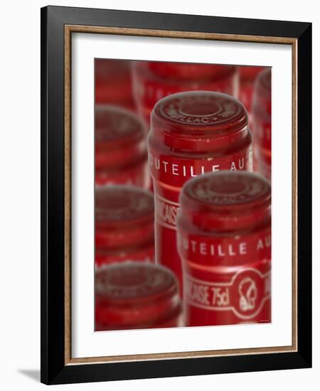 Red Wine Bottle Caps-Steven Morris-Framed Photographic Print