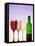 Red Wine Bottle with Three Glasses-Peter Howard Smith-Framed Premier Image Canvas