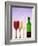 Red Wine Bottle with Three Glasses-Peter Howard Smith-Framed Photographic Print