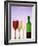 Red Wine Bottle with Three Glasses-Peter Howard Smith-Framed Photographic Print