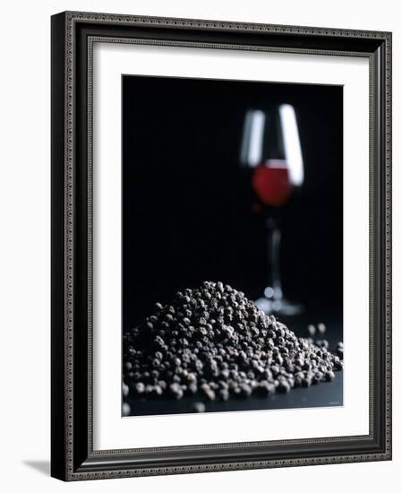 Red Wine Bouquet: Peppercorns-Henrik Freek-Framed Photographic Print