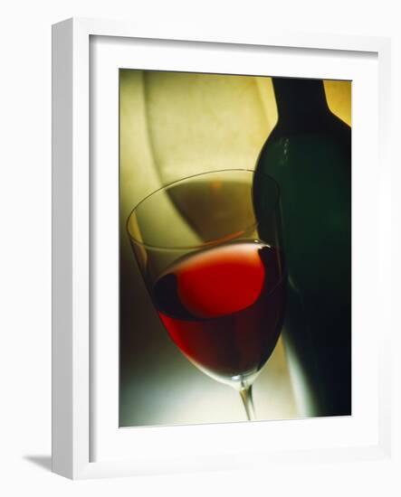 Red Wine in Bottle and Glass-Ulrike Koeb-Framed Photographic Print