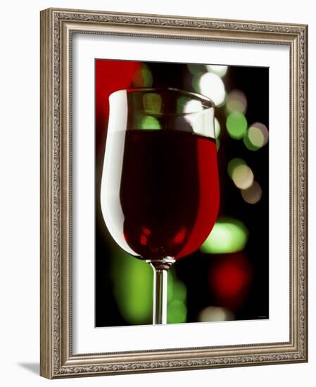 Red Wine in Glass-Vladimir Shulevsky-Framed Photographic Print