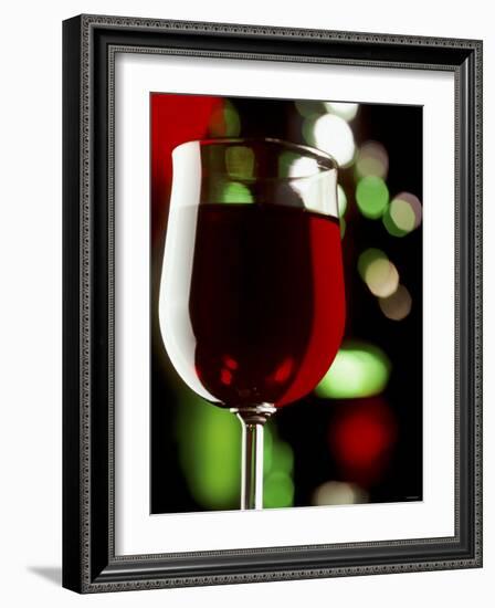 Red Wine in Glass-Vladimir Shulevsky-Framed Photographic Print