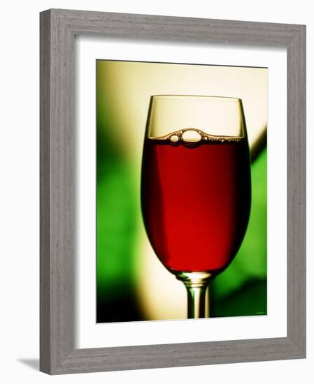 Red Wine in Glass-Vladimir Shulevsky-Framed Photographic Print