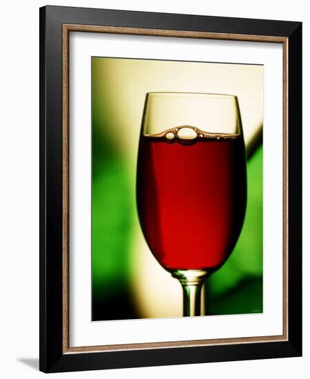 Red Wine in Glass-Vladimir Shulevsky-Framed Photographic Print