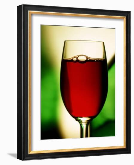 Red Wine in Glass-Vladimir Shulevsky-Framed Photographic Print