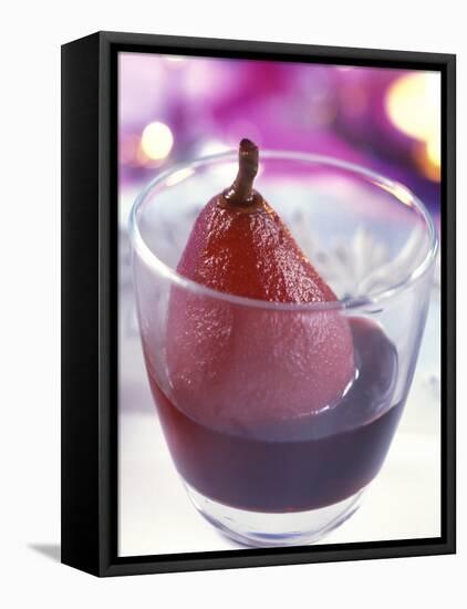 Red Wine Pear, Served in a Glass-Alena Hrbkova-Framed Premier Image Canvas