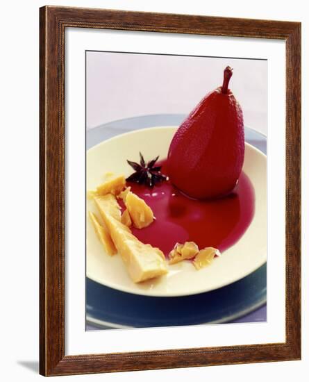 Red Wine Pear with Cheese and Star Anise-Alexander Van Berge-Framed Photographic Print