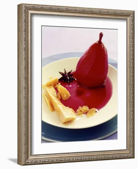 Red Wine Pear with Cheese and Star Anise-Alexander Van Berge-Framed Photographic Print