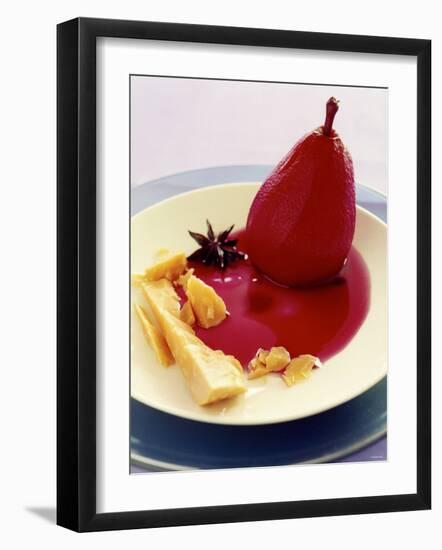 Red Wine Pear with Cheese and Star Anise-Alexander Van Berge-Framed Photographic Print