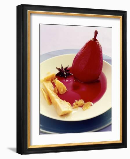 Red Wine Pear with Cheese and Star Anise-Alexander Van Berge-Framed Photographic Print