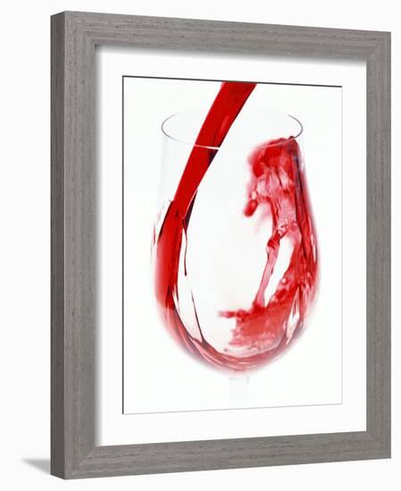 Red Wine Pouring-Steve Baxter-Framed Photographic Print