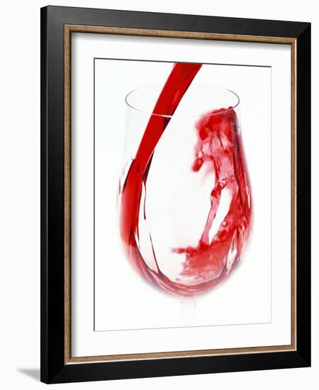 Red Wine Pouring-Steve Baxter-Framed Photographic Print