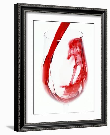 Red Wine Pouring-Steve Baxter-Framed Photographic Print