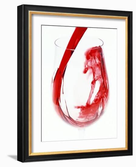 Red Wine Pouring-Steve Baxter-Framed Photographic Print