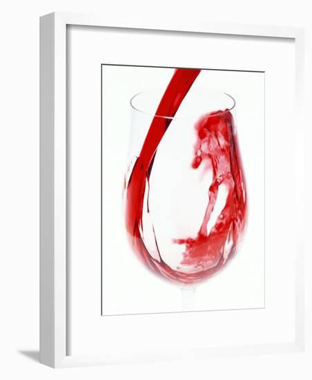 Red Wine Pouring-Steve Baxter-Framed Photographic Print