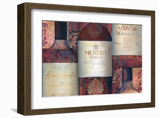 Red Wine Selection-Louise Montillio-Framed Art Print