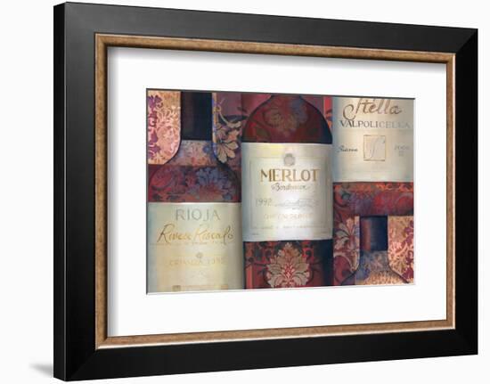 Red Wine Selection-Louise Montillio-Framed Art Print