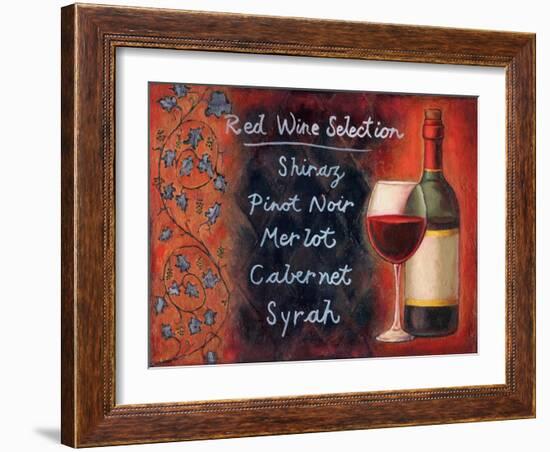 Red Wine Selection-Will Rafuse-Framed Art Print