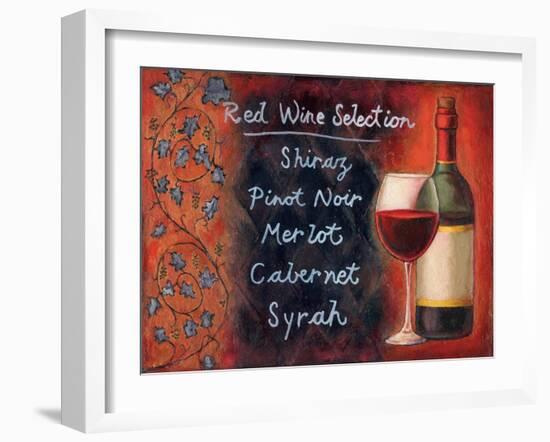 Red Wine Selection-Will Rafuse-Framed Art Print