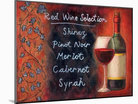 Red Wine Selection-Will Rafuse-Mounted Art Print