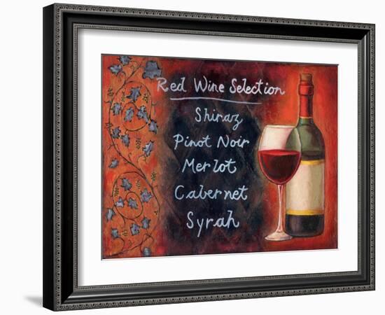 Red Wine Selection-Will Rafuse-Framed Art Print