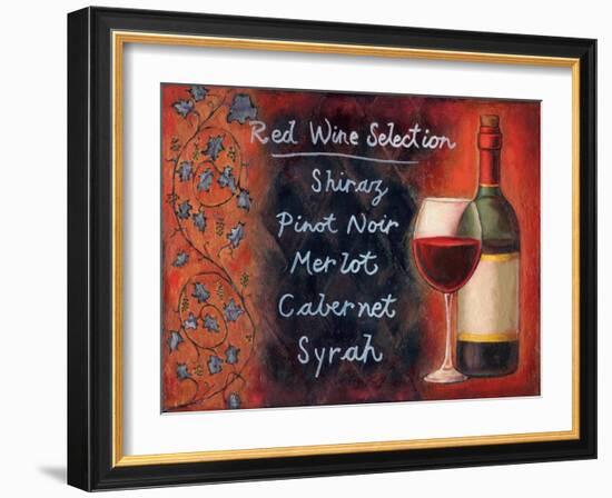 Red Wine Selection-Will Rafuse-Framed Art Print