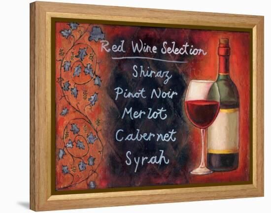 Red Wine Selection-Will Rafuse-Framed Stretched Canvas