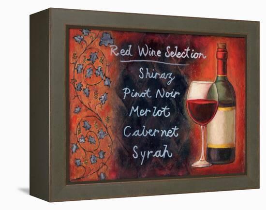 Red Wine Selection-Will Rafuse-Framed Stretched Canvas