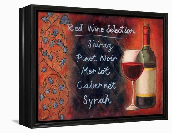 Red Wine Selection-Will Rafuse-Framed Stretched Canvas
