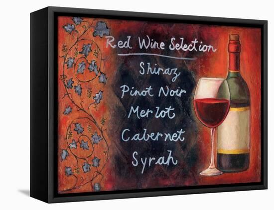 Red Wine Selection-Will Rafuse-Framed Stretched Canvas