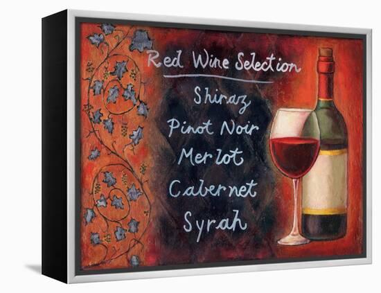 Red Wine Selection-Will Rafuse-Framed Stretched Canvas