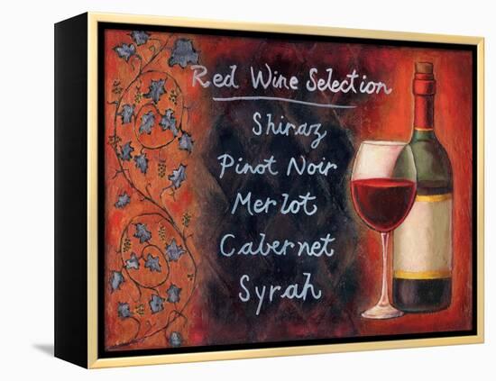 Red Wine Selection-Will Rafuse-Framed Stretched Canvas