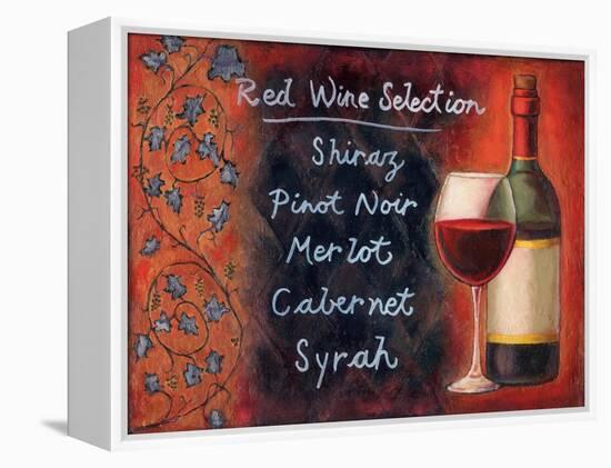 Red Wine Selection-Will Rafuse-Framed Stretched Canvas