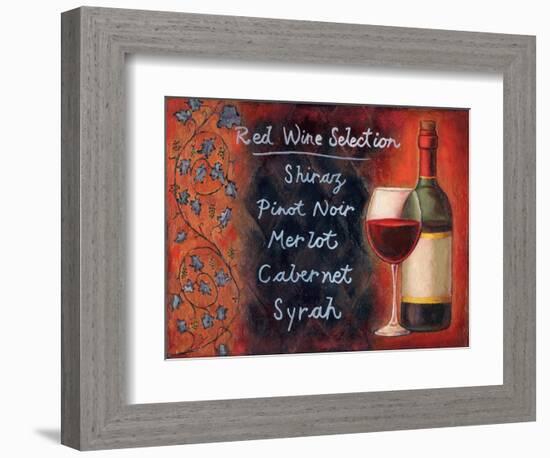 Red Wine Selection-Will Rafuse-Framed Premium Giclee Print