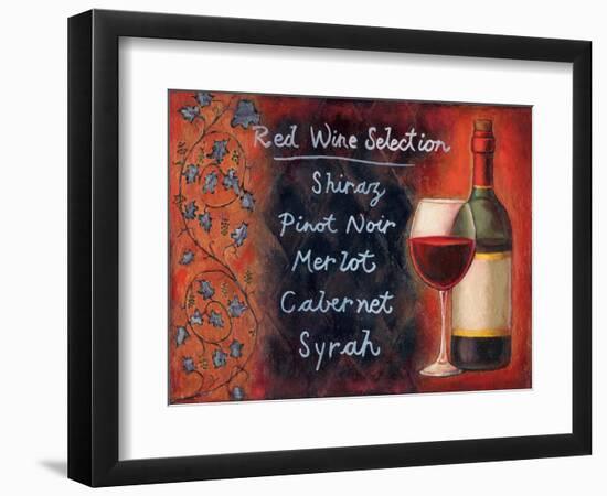 Red Wine Selection-Will Rafuse-Framed Premium Giclee Print