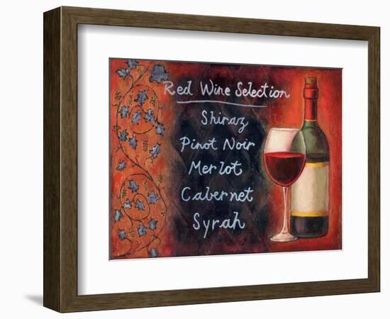 Red Wine Selection-Will Rafuse-Framed Art Print