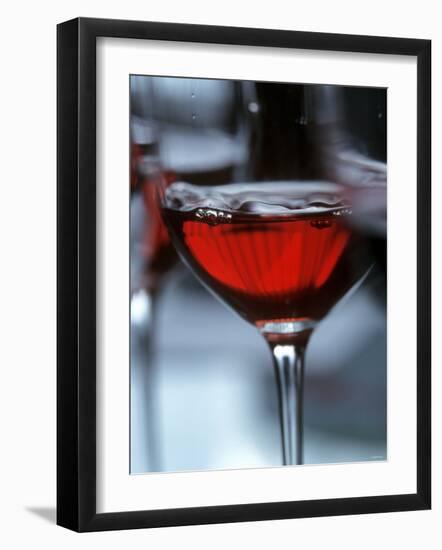 Red Wine (Straw Wine) in Glasses, Burgenland, Austria-Herbert Lehmann-Framed Photographic Print