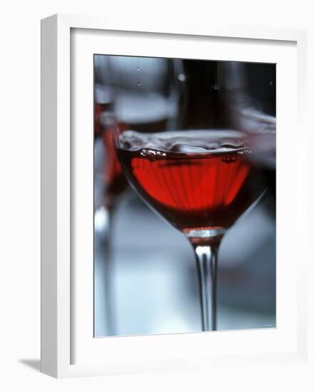 Red Wine (Straw Wine) in Glasses, Burgenland, Austria-Herbert Lehmann-Framed Photographic Print