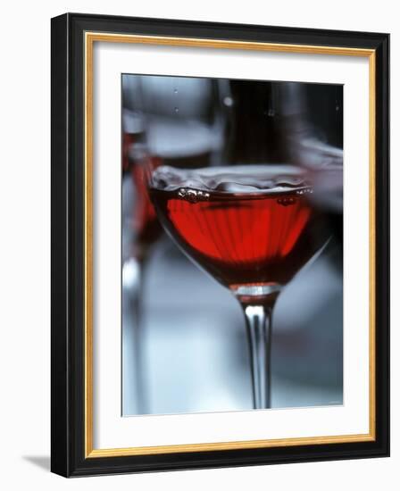Red Wine (Straw Wine) in Glasses, Burgenland, Austria-Herbert Lehmann-Framed Photographic Print