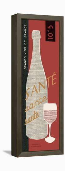 Red Wine Toast-Sue Schlabach-Framed Stretched Canvas