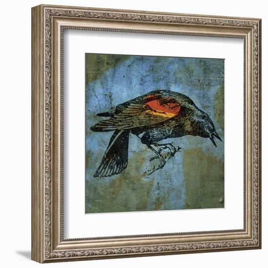 Red Wing Blackbird No. 1-John W^ Golden-Framed Art Print